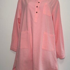 SHIRT DRESS 100% Cotton, FAB FRESH PEACH , Comfy and Versatile